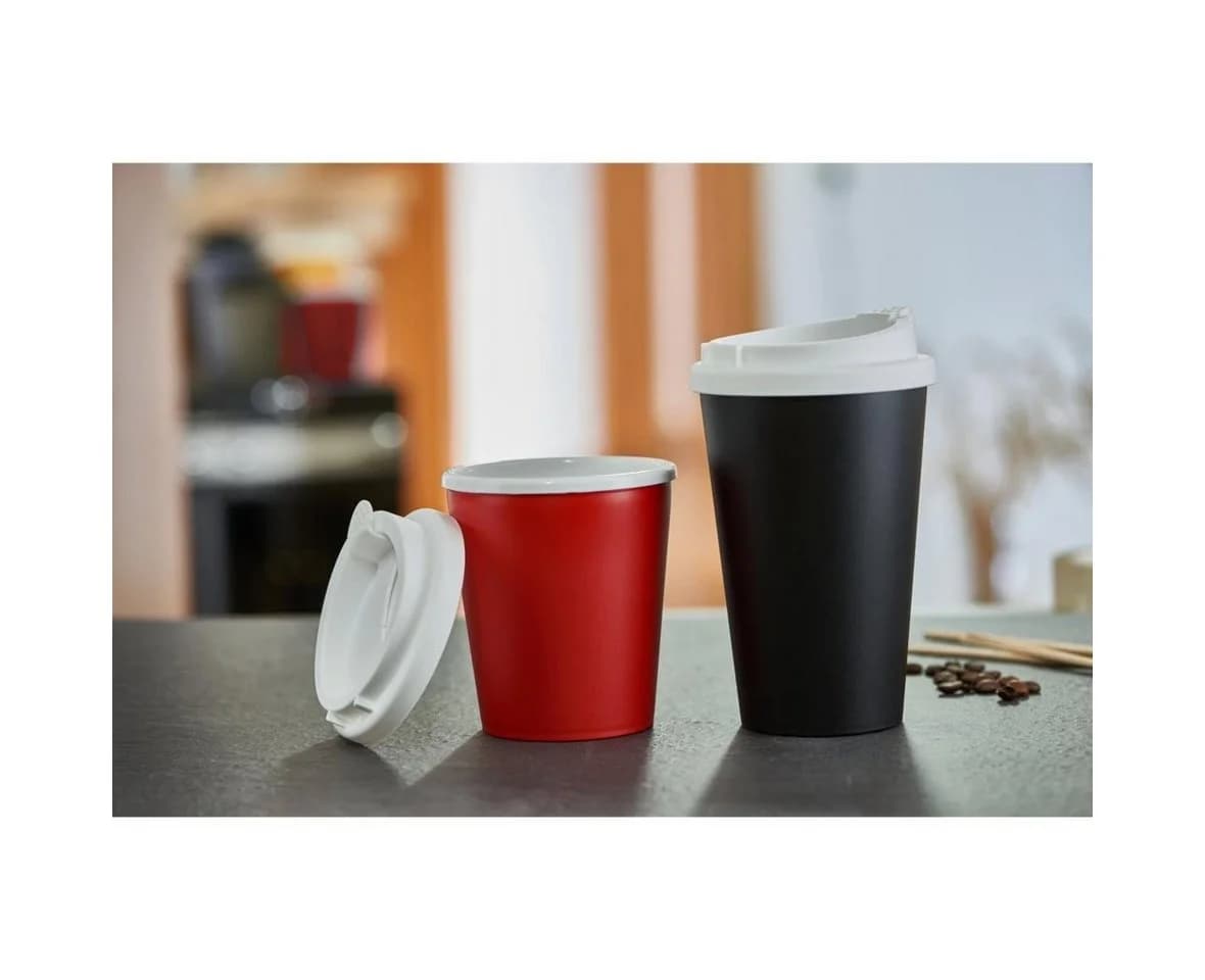 elasto Coffee-to-go-Becher 350 ml Schwarz BPA-frei - Bild 5