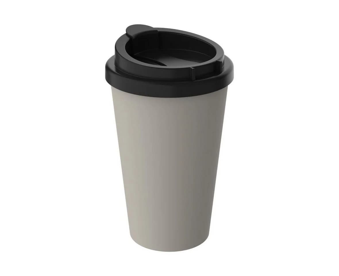 elasto Coffee-to-go-Becher 350 ml Braun BPA-frei & Recycelt - Bild 2