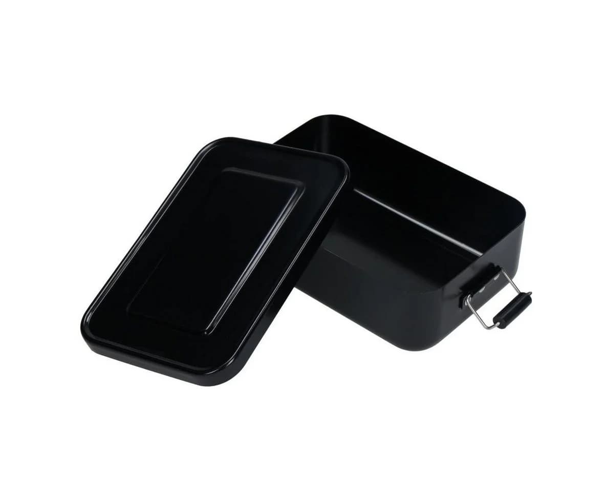 elasto Aufbewahrungsbox Aluminium Grau 1080ml Brotbox