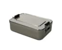 elasto Aufbewahrungsbox Aluminium Grau 1080ml Brotbox Bild 4
