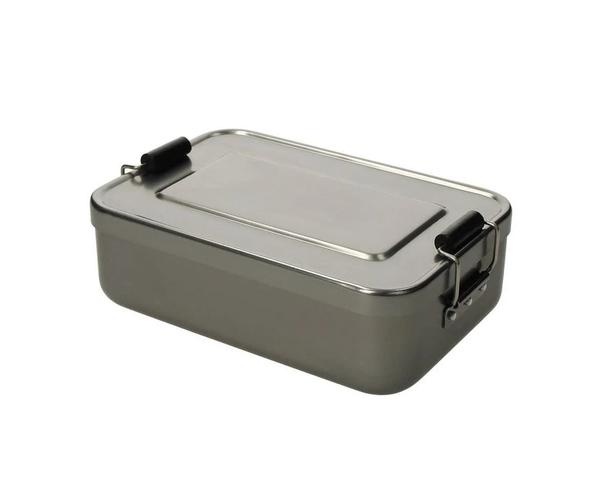 elasto Aufbewahrungsbox Aluminium Grau 1080ml Brotbox - Bild 4