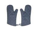 Ofenhandschuh Blau/Grau mit versteppter Greifseite Bild 2