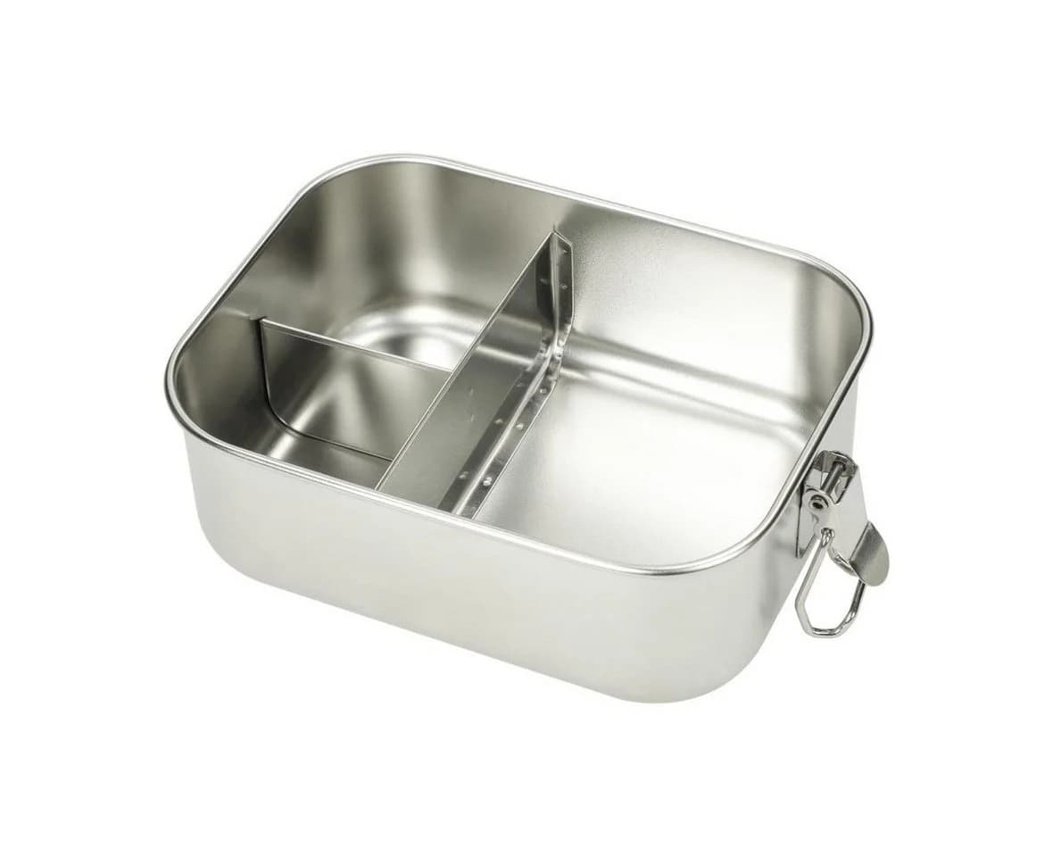 elasto Lunchbox aus Edelstahl - Robuste Brotdose mit Fächern