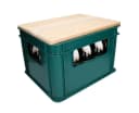 elasto Bierkastensitz Woody 2in1 Hocker & Schneidebrett Buchenholz Natur Bild 2