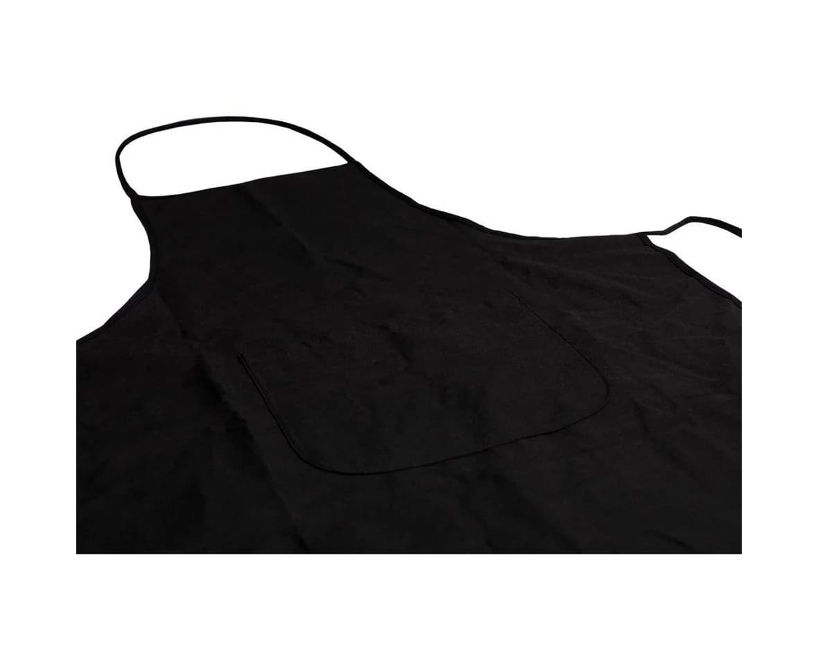 elasto Kochschürze "Gastro" Schwarz - Baumwolle mit Tasche - Bild 3