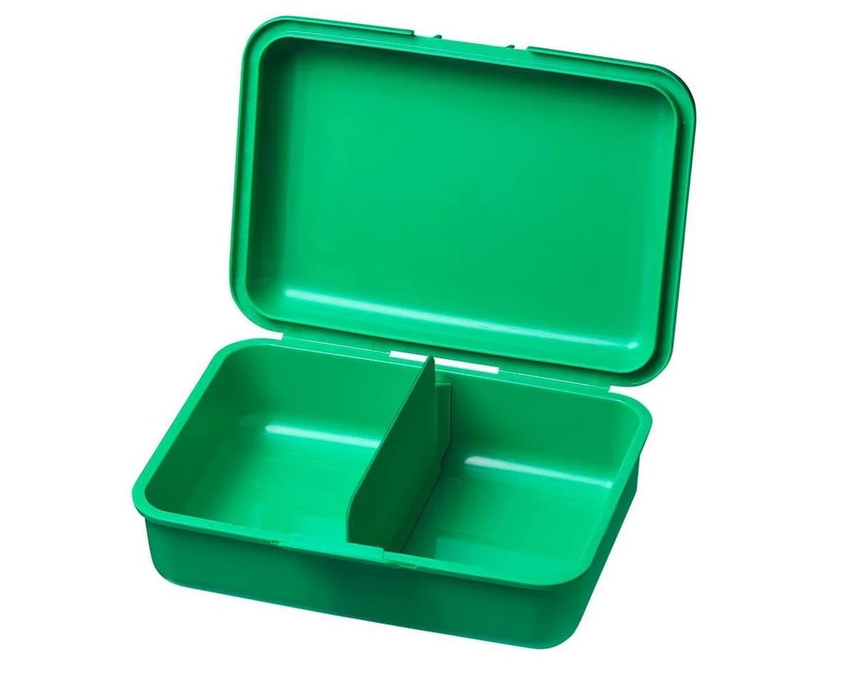 elasto Lunchbox "School-Box" 850 ml Weiß mit Trennwand