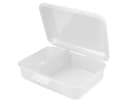 elasto Lunchbox "School-Box" 850 ml Weiß mit Trennwand Bild 2