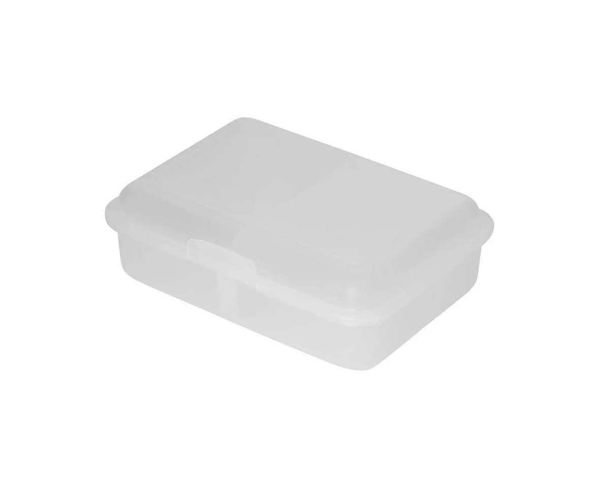 elasto Lunchbox "School-Box" 850 ml Weiß mit Trennwand - Bild 5