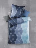 Optidream Mikrofaser Bettwäsche Set 135x200 Polyester Alec-Blau Bild 2