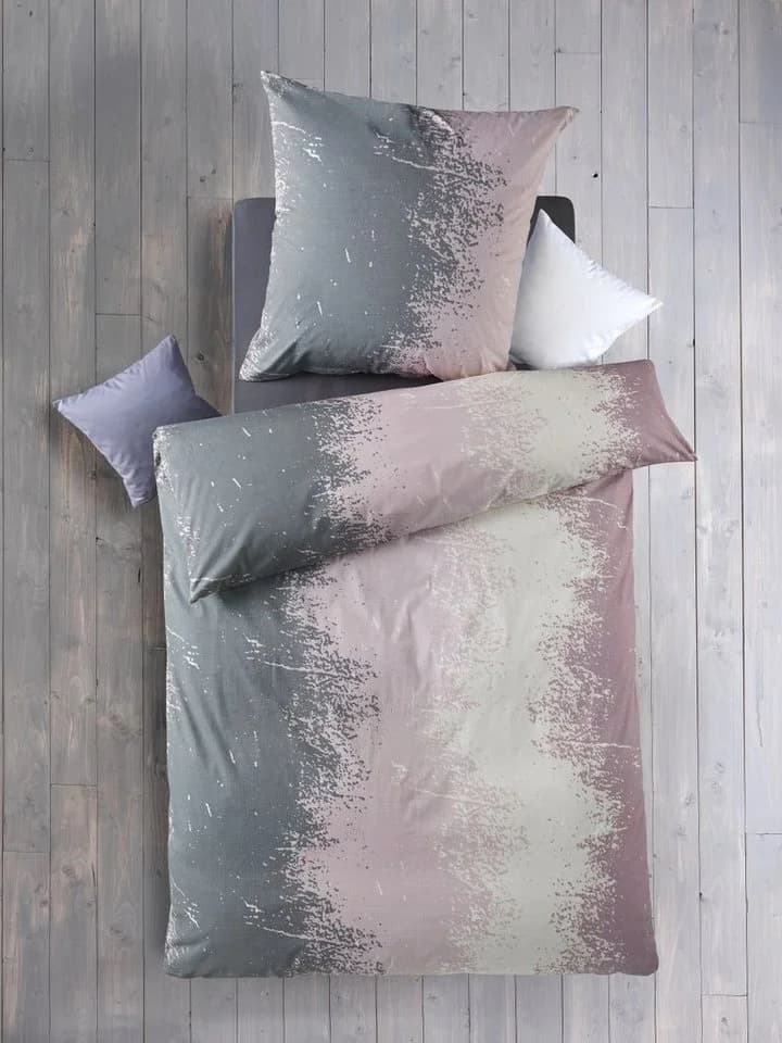 Optidream Bettwäsche Set Renforcé Grau/Rosa 2-teilig - Bild 2