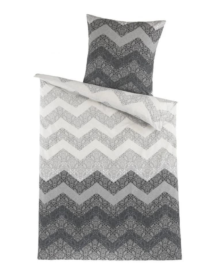 Optidream Renforcé Bettwäsche Set 135x200 grau silber weiss