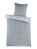 Optidream Bettwäsche Set Mikrofaser 135x200 Design Raute silber Wende Bild 2