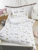 Optidream Babybettwäsche Set Mikrofaser 100x135 Design Naema Weiß Bild 1