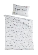 Optidream Babybettwäsche Set Mikrofaser 100x135 Design Naema Weiß Bild 2