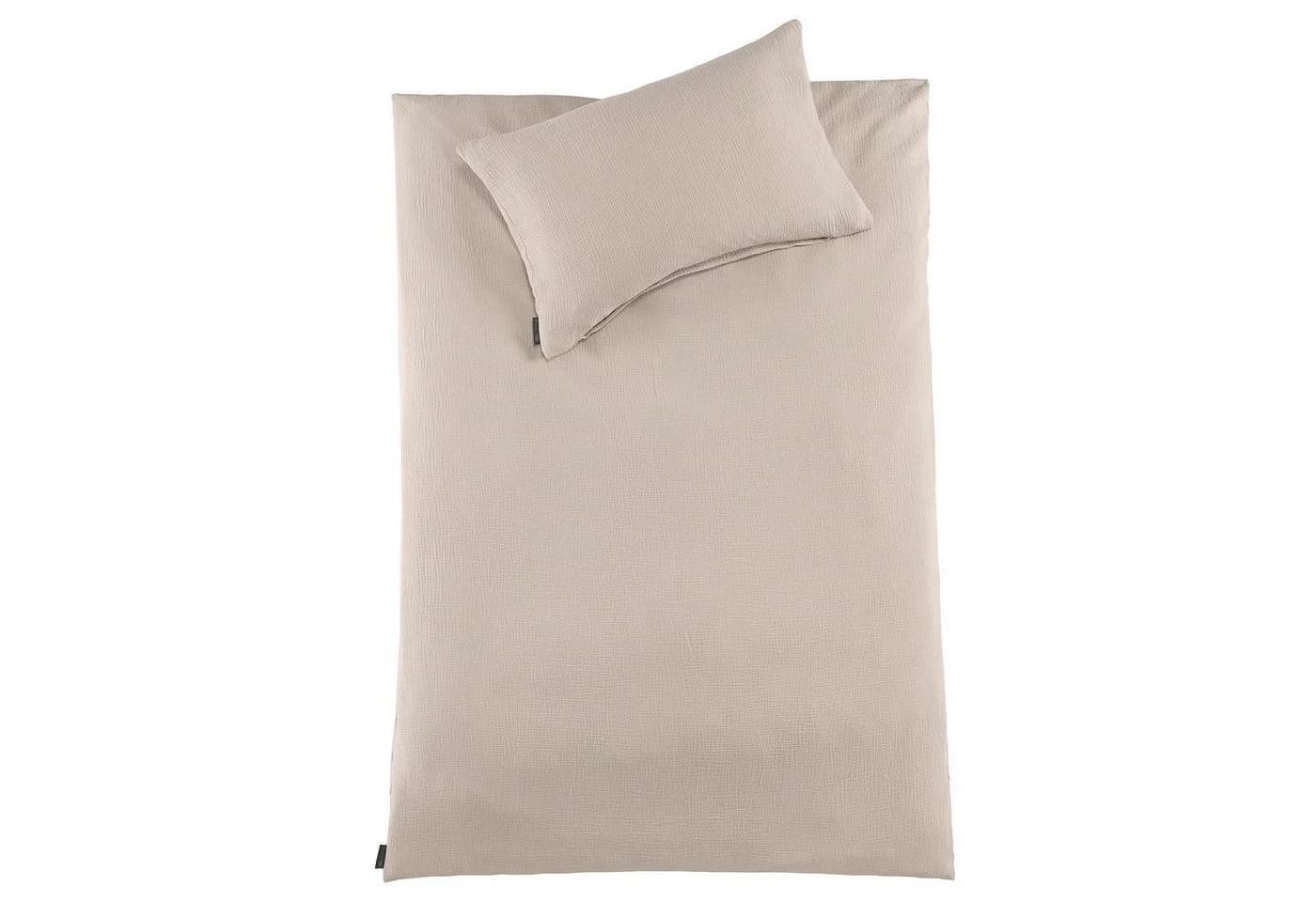 Babybettwäsche aus Musselin und Baumwolle in Beige - Bild 2