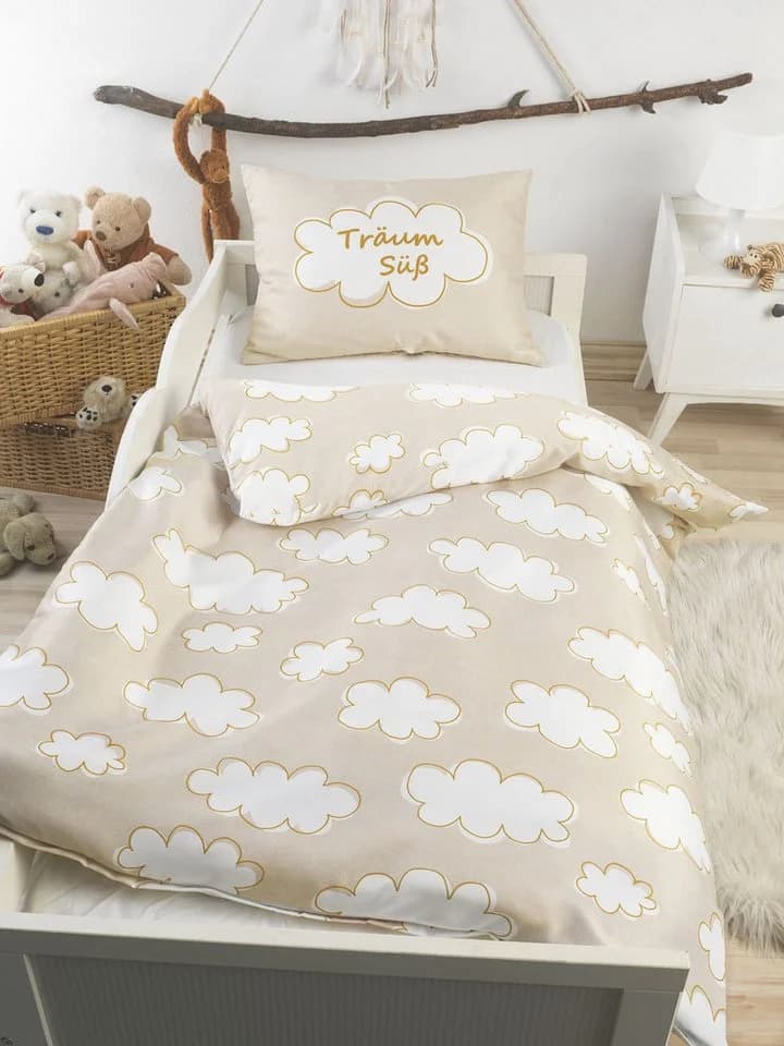 Babybettwäsche Set Wölkchen Design