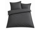 Optidream Renforcé Bettwäsche Set 135x200 + 80x80 cm Anthrazit 100% Baumwolle Bild 2