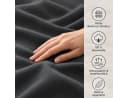 Optidream Renforcé Bettwäsche Set 135x200 + 80x80 cm Anthrazit 100% Baumwolle Bild 4