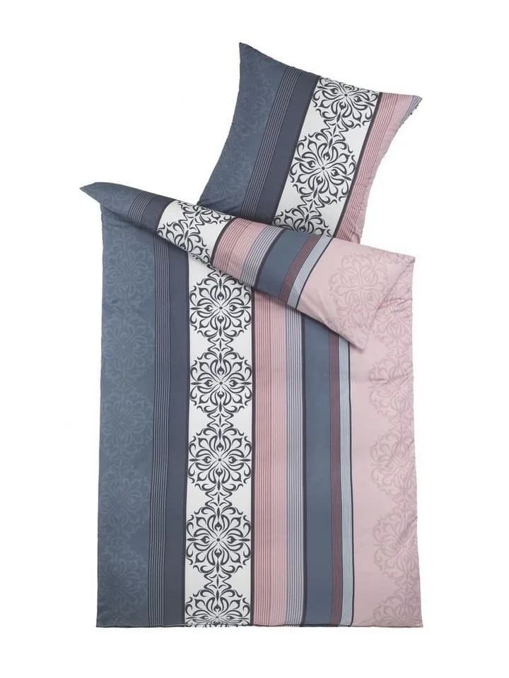 Optidream Bettwäsche Set Mikrofaser Blau Rosa 2-teilig
