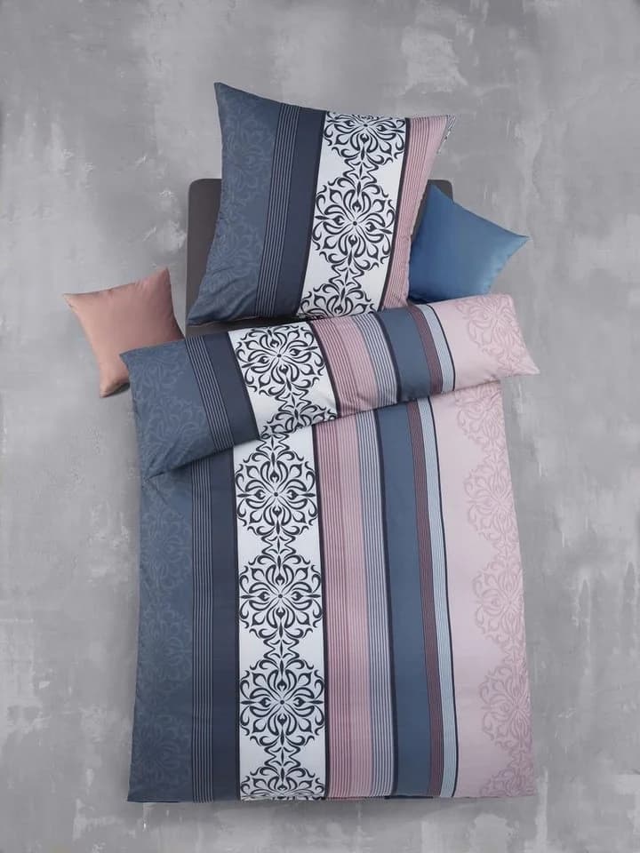 Optidream Bettwäsche Set Mikrofaser Blau Rosa 2-teilig - Bild 2