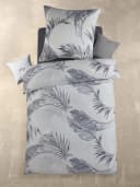 Optidream Bettwäsche Set Mikrofaser Seersucker 135x200 Design Palmira Weiß Bild 1