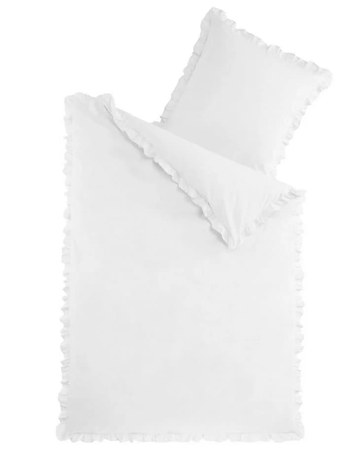 Optidream Bettwäsche Set Renforcé 135x200 Baumwolle Weiss 2-teilig - Bild 2