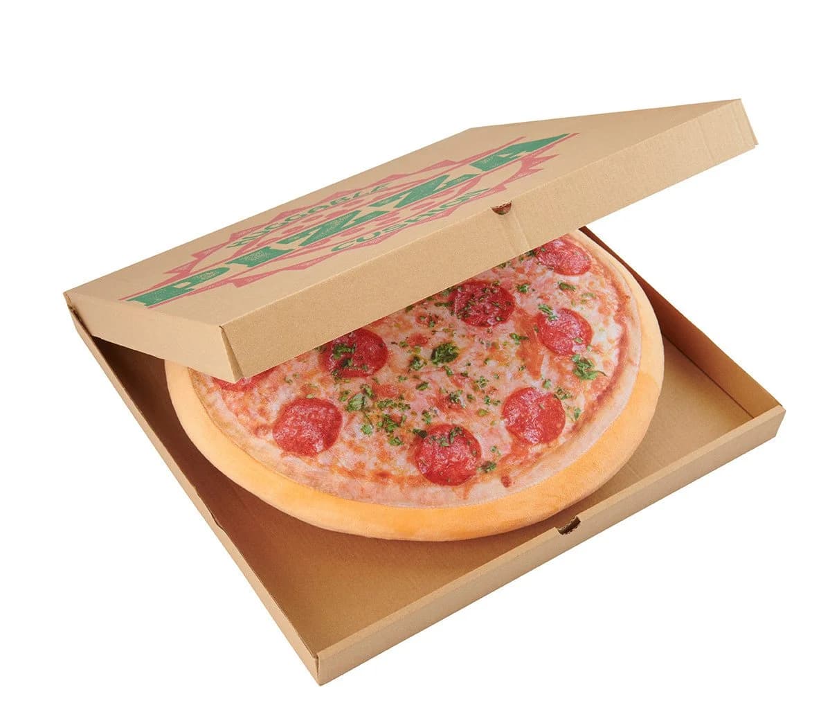 United Labels Dekokissen Pizza im Pizzakarton bunt