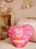 United Labels Dekokissen Peppa Wutz Herz Rosa Polyester Bild 1