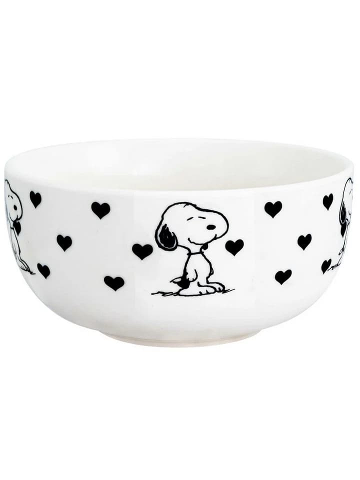 United Labels® Müslischale Snoopy Herzen Weiß Keramik 400 ml - Bild 2
