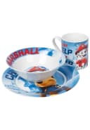 United Labels® Frühstücks-Geschirrset Paw Patrol 3-tlg. Bunt Porzellan Bild 3