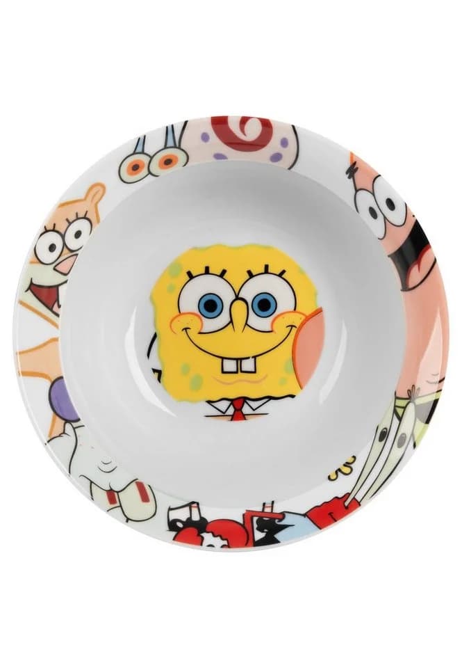 United Labels® Spongebob Schwammkopf Geschirrset 3-tlg. Porzellan - Bild 4