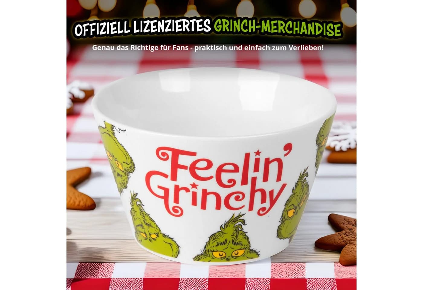 United Labels Müslischale The Grinch Weiß 500ml Porzellan - Bild 4