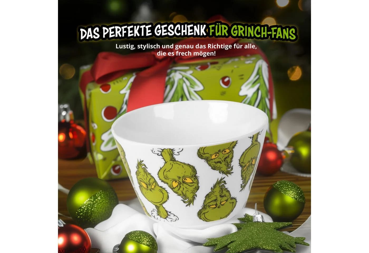 United Labels Müslischale The Grinch Weiß 500ml Porzellan - Bild 5