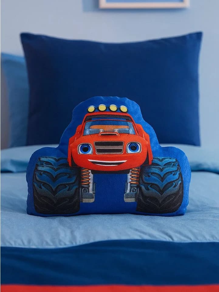 United Labels Dekokissen Blaze Monstertruck Plüsch Blau