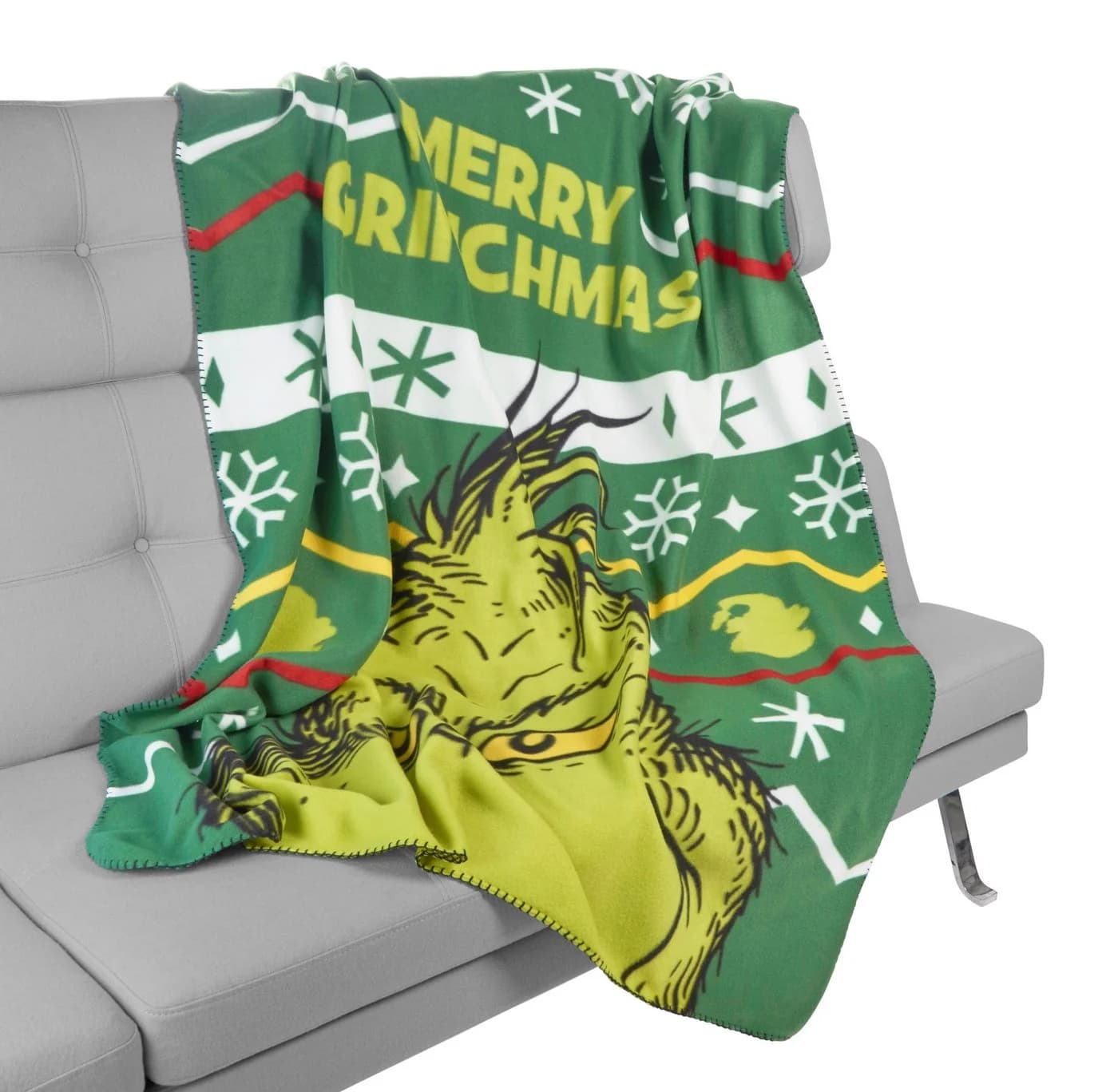 United Labels The Grinch Wohndecke Merry Grinchmas Grün 130x170cm - Bild 3