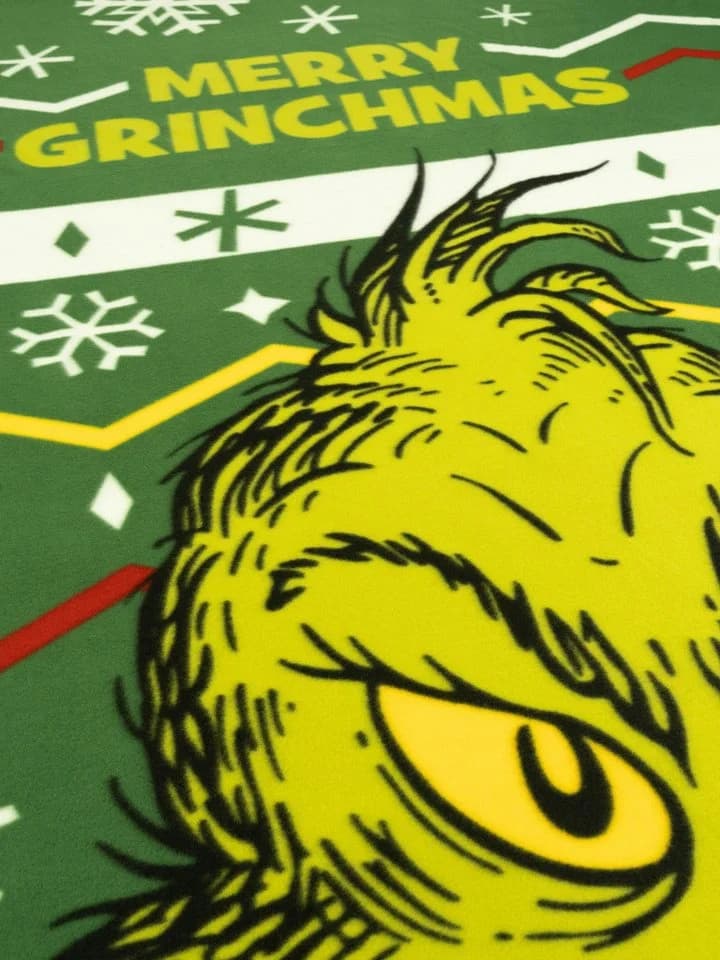 United Labels The Grinch Wohndecke Merry Grinchmas Grün 130x170cm - Bild 5