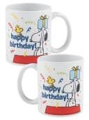 United Labels® Tasse Peanuts Snoopy Happy Birthday 320 ml Keramik Weiß Bild 2