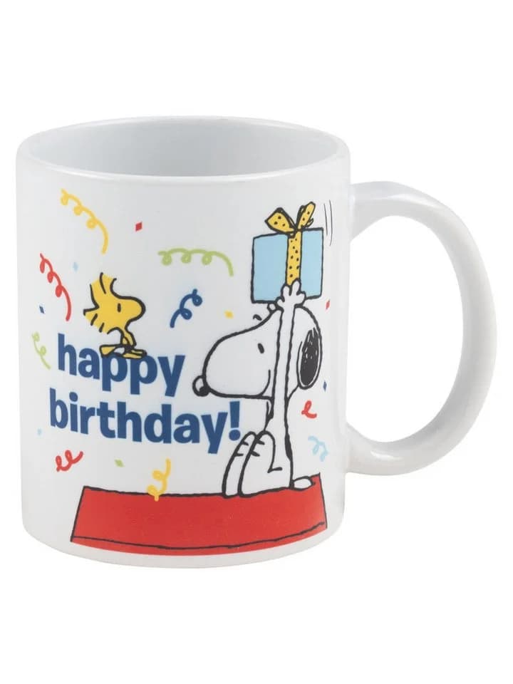 United Labels® Tasse Peanuts Snoopy Happy Birthday 320 ml Keramik Weiß - Bild 3