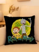 United Labels® Rick and Morty Kissen 30x30 cm Schwarz Bild 1