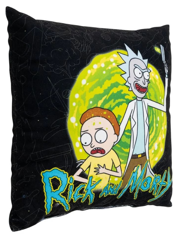 United Labels® Rick and Morty Kissen 30x30 cm Schwarz - Bild 3
