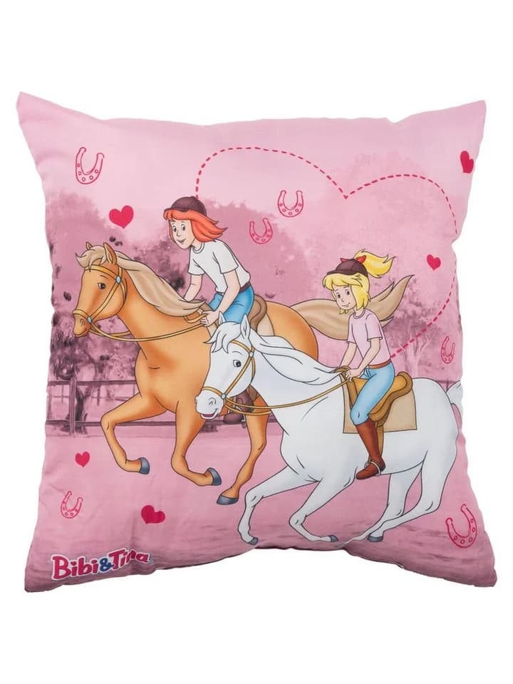United Labels Bibi & Tina Kissen Plüsch Rosa 40x40 cm - Bild 2