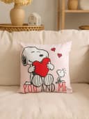 Dekokissen Peanuts Snoopy Rosa 40x40 cm Bild 1