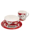 United Labels Frühstücksgeschirrset Harry Potter Hedwig 3-teilig Rot Bild 2