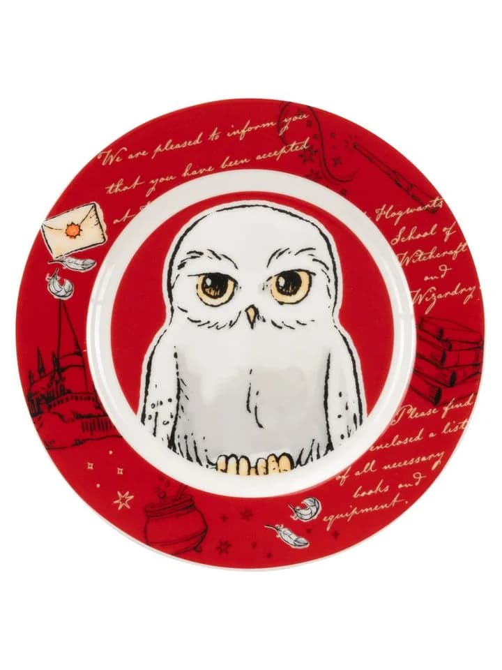 United Labels Frühstücksgeschirrset Harry Potter Hedwig 3-teilig Rot - Bild 4