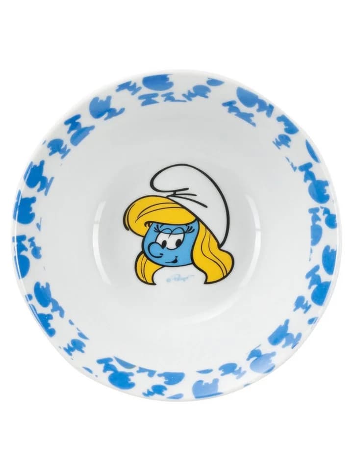 United Labels Frühstücksgeschirrset Schlümpfe 3-tlg. Blau Porzellan - Bild 4