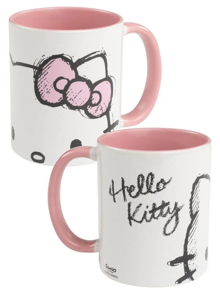 United Labels Hello Kitty Tasse 320 ml Rosa/Weiß Keramik - Bild 2