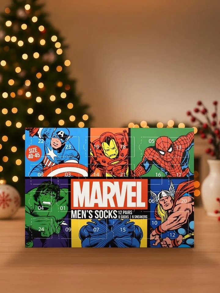 United Labels® Marvel Socken Adventskalender 12 Paar Bunt