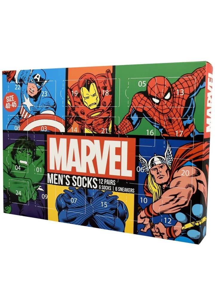 United Labels® Marvel Socken Adventskalender 12 Paar Bunt - Bild 3