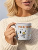 United Labels® Tasse Peanuts Snoopy Rosa/Weiß Keramik 320 ml Bild 1