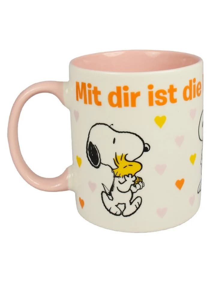 United Labels® Tasse Peanuts Snoopy Rosa/Weiß Keramik 320 ml - Bild 3